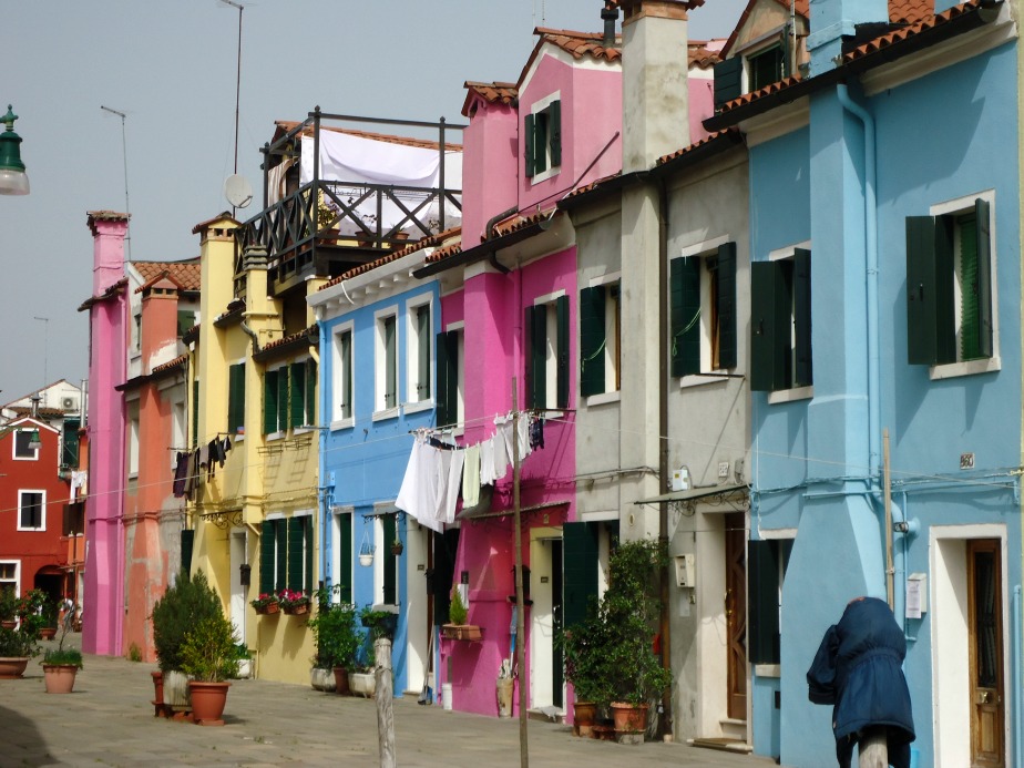 Image of Coloured Houses in Burano, Venice, Italy