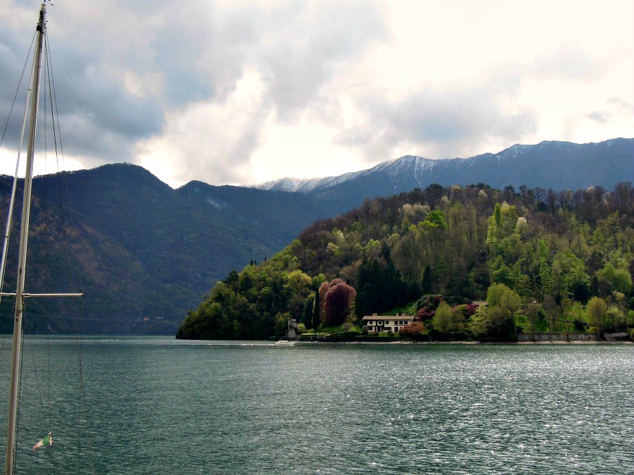 Storm Clouds Building Over Villa del Balbianello Lake Como Italy