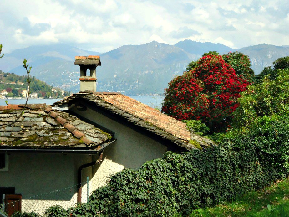 Lake Como Italy from the path up to Villa del Balbianello