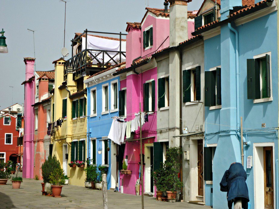Colourful Houses in Burano Venice