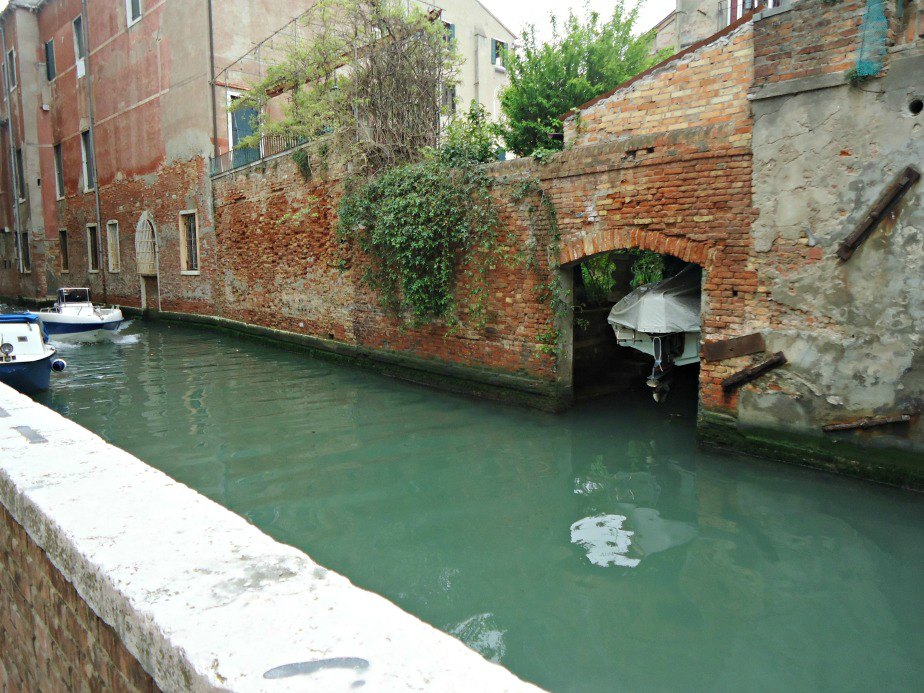 Canal and Path to Ca' Rezzonico in Venice
