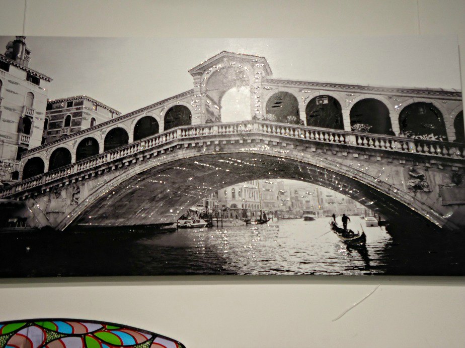 Glittering Rialto Bridge taken in Dorsoduro Venice Italy