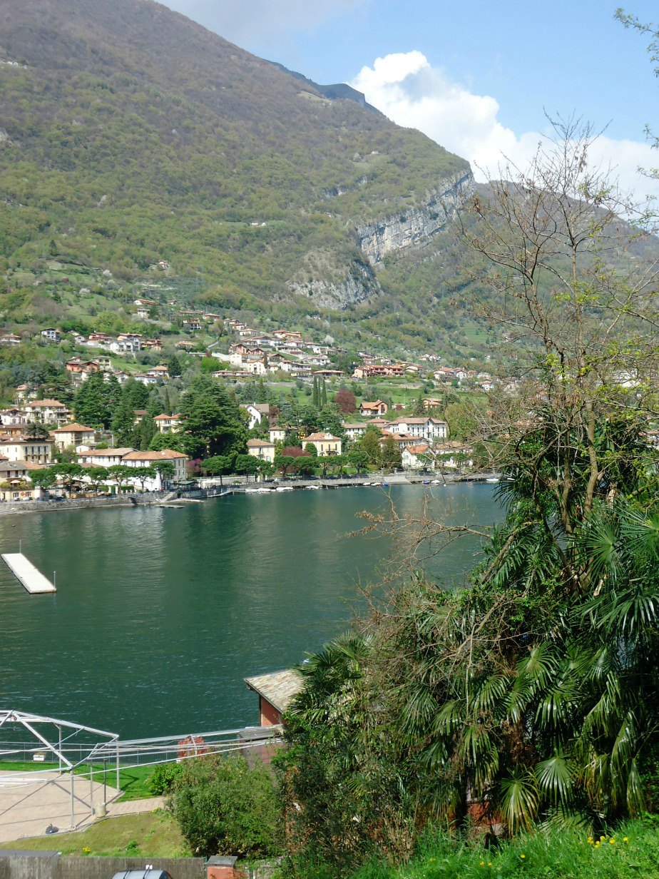 Lenno  from the Path leading to Villa del Balbianello Lake Como Italy
