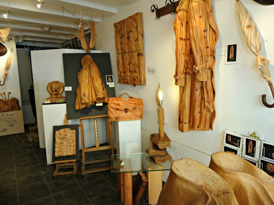 Wooden Sculptures taken in Dorsoduro Venice Italy