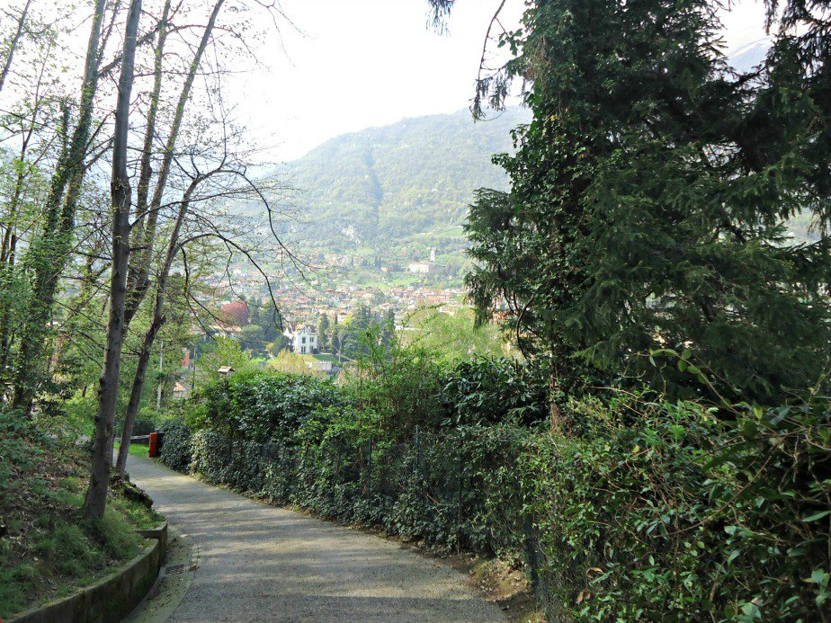 Path Leading back to Lenno from Villa del Balbianello Lake Como Italy