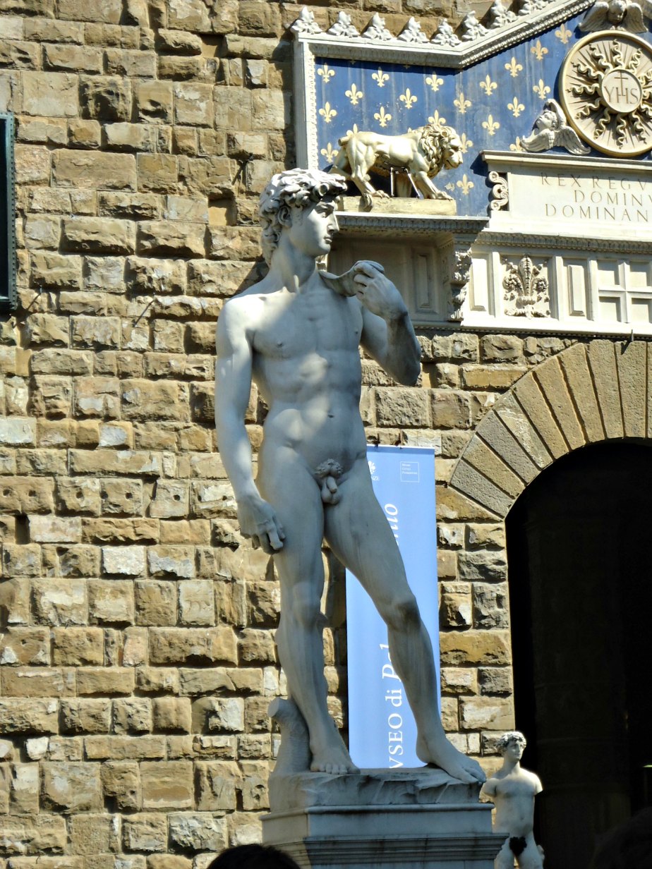 David Outside City Hall Palazzo Vecchio