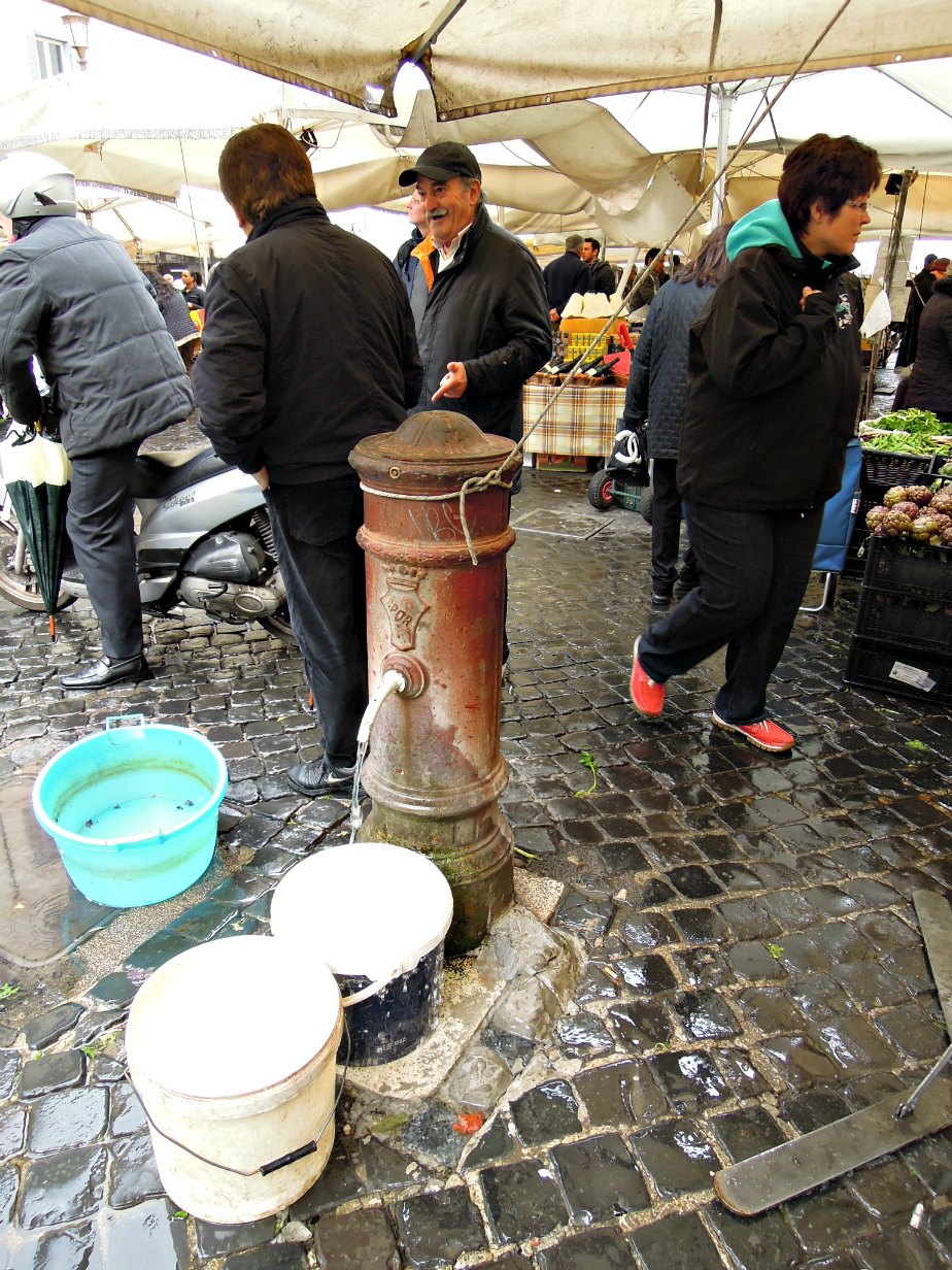 Fresh Drinking Water at Campo dei Fiori, Rome