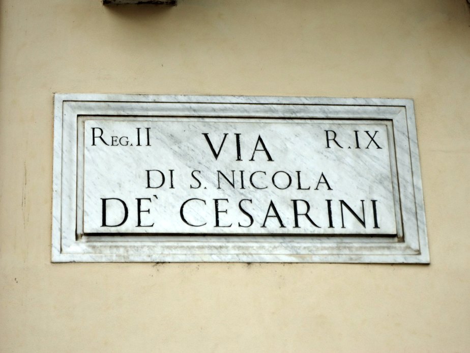 Via di s Nicola De Cesarini, Rome