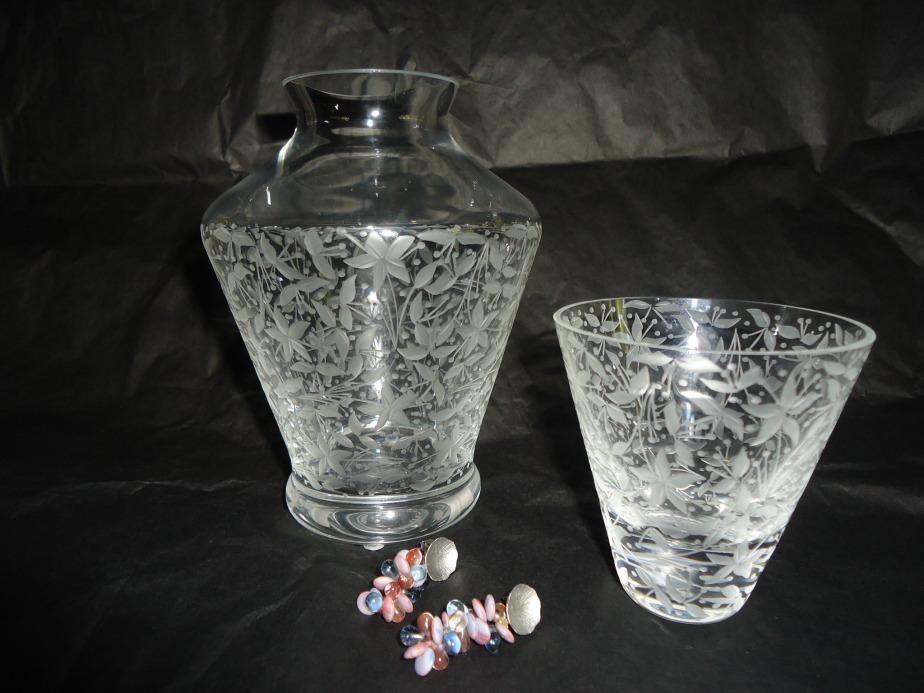 Water Carafe and Earrings from Artel Prague