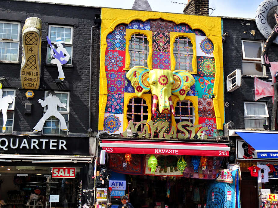Namaste Shop Front in Camden Town