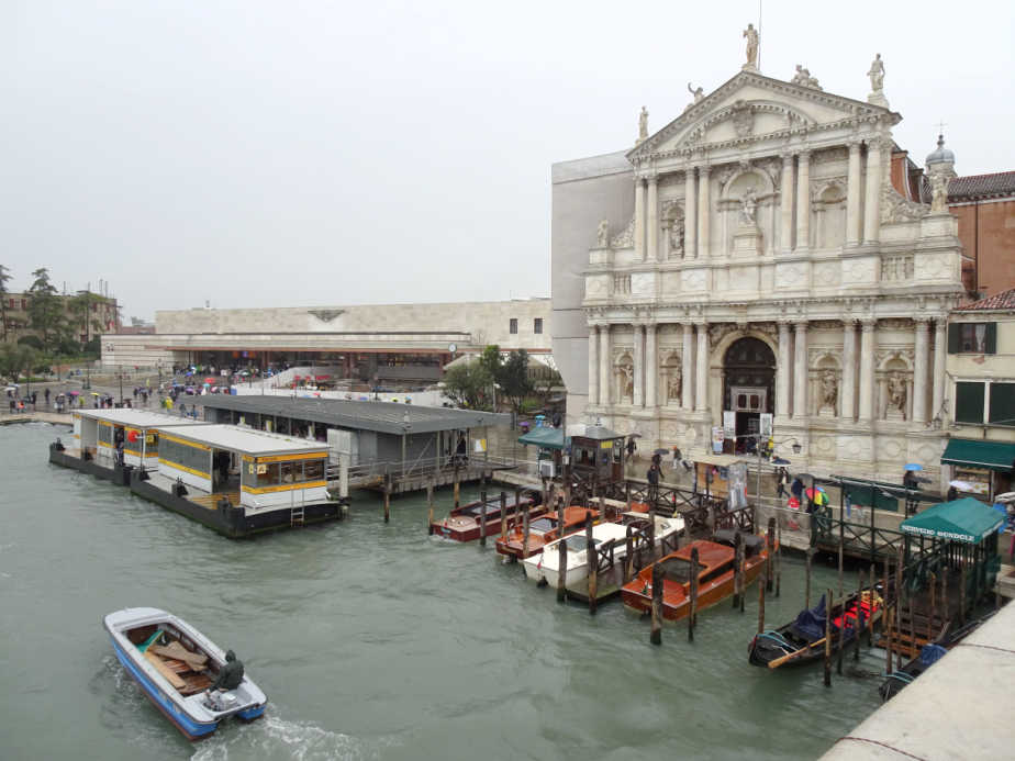 Ferrovia Vaporetto Stop at Venice Railway Station