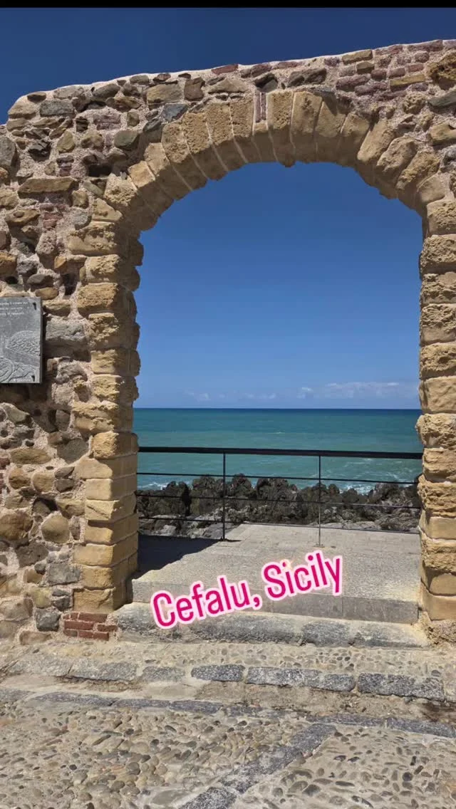 Around 45 minutes on the train from Palermo, Cefalu is a pretty seaside resort town with old historic buildings, like the duomo that opened in 1240. The beaches are sandy here so in peak summer they must be packed. I wanted to walk up to the top of the rocky backdrop, but I got to the half way point and someone told me there were another 275 uneven steps to climb up from there, so I opted out, my knees were already feeling it!!.#cefalù #cefalubeach #cefalusicily #cefaluduomo #visitsicily #solotravel#solotrip #seeeverythingdoeverything #neverstopexploring